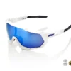 100% Speedtrap - HD Multilayer Mirror Lens / Hiper Lens - Matte White