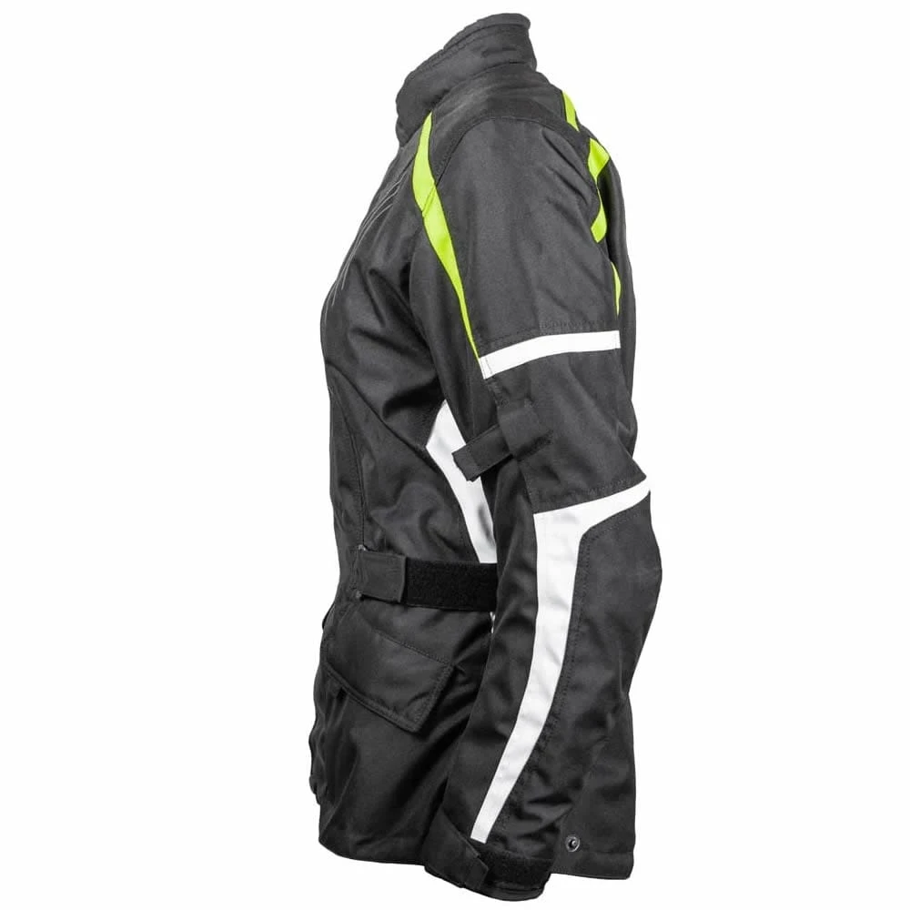 Damen Jacke Dayton - Schwarz-gelb Fluo-weiss 2 Damen Jacke Dayton - Schwarz-gelb Fluo-weiss – Bild 2