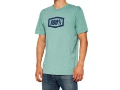 100% Icon T-Shirt - Ocean Blue Heather
