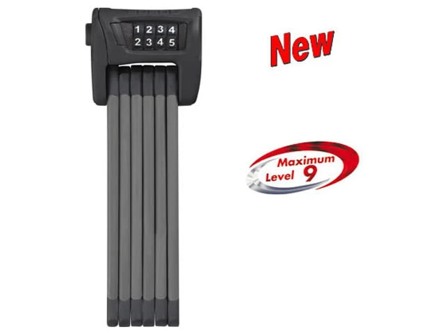 Abus Bordo Combo 6100 Zahlen-Faltschloss 90 Cm, Schwarz ST 1 Abus Bordo Combo 6100 Zahlen-Faltschloss 90 Cm, Schwarz ST