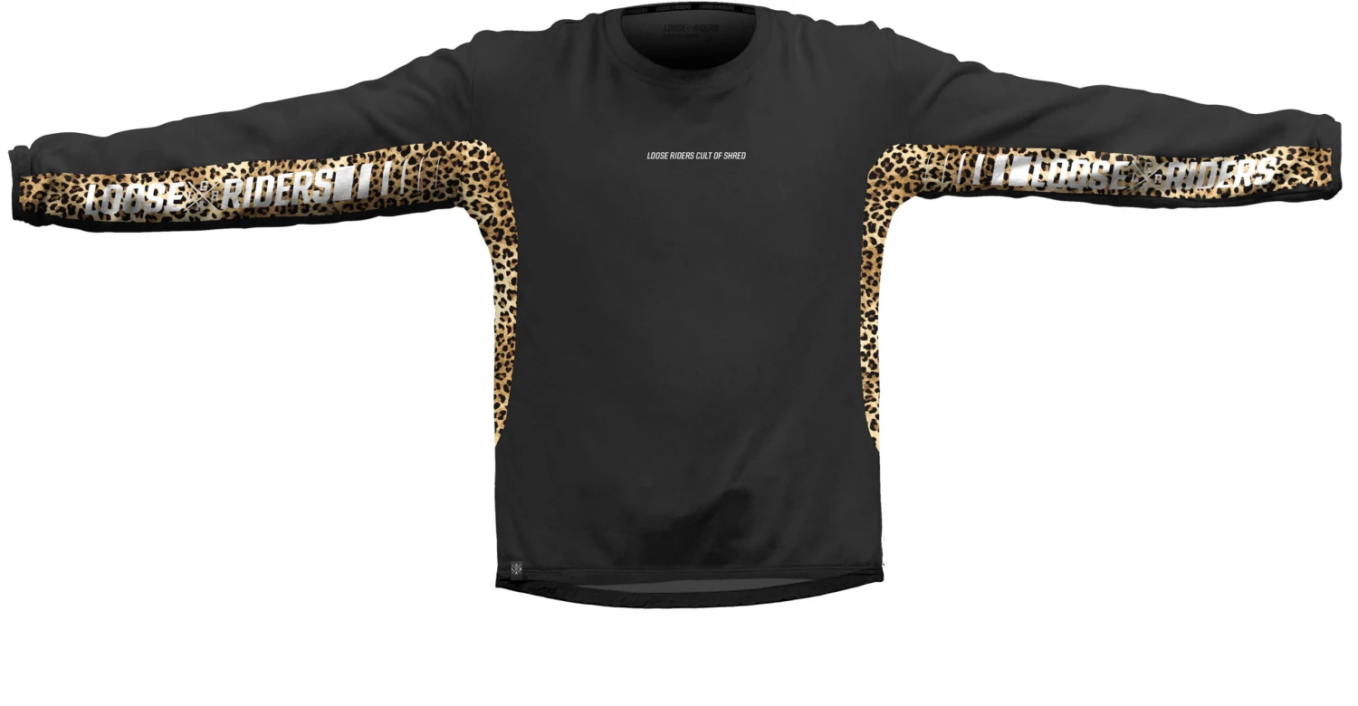 LOOSE RIDERS Tech Men Jersey Longsleeve - Stealth Leopard 1 LOOSE RIDERS Tech Men Jersey Longsleeve - Stealth Leopard